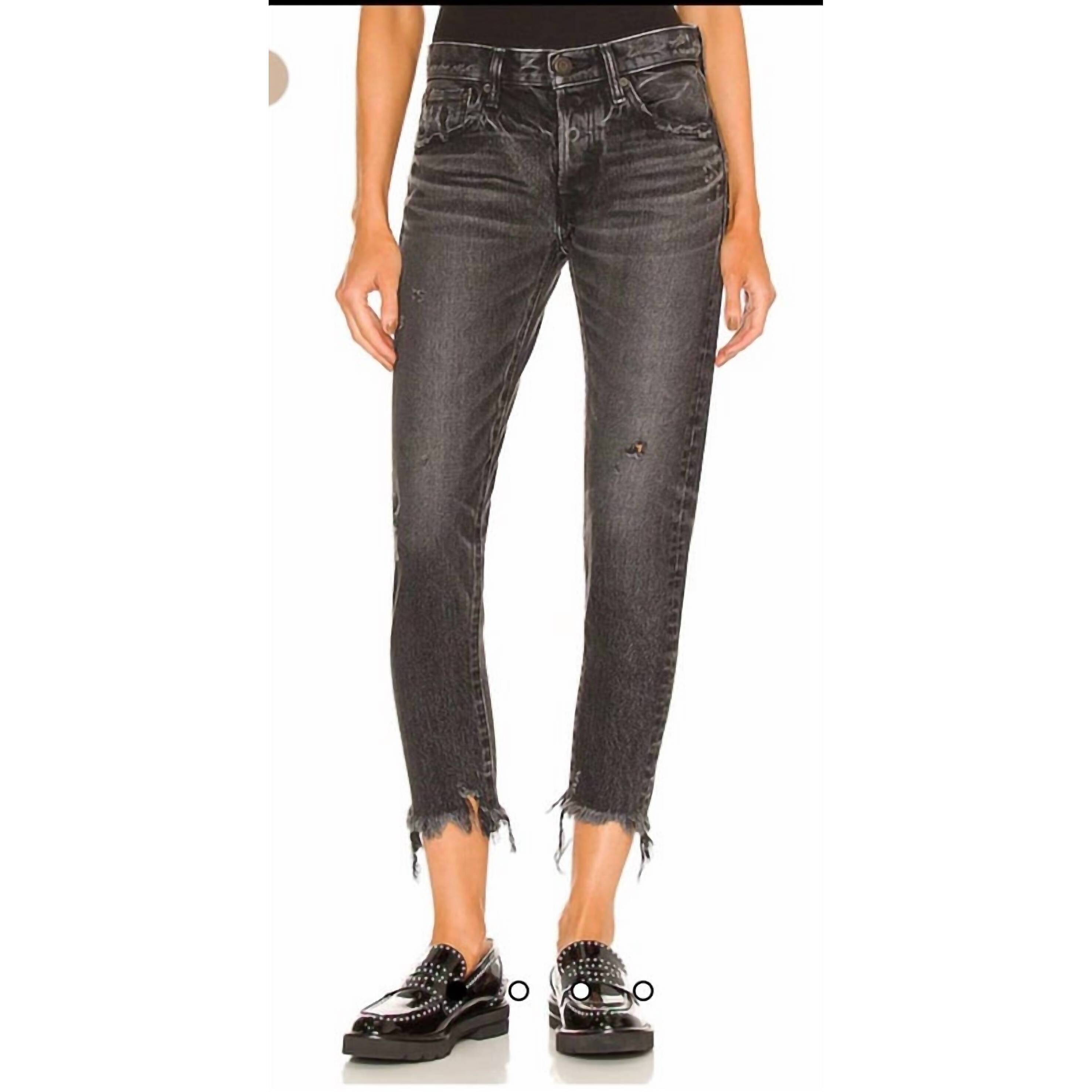New Moussy Keller Tapered Jean In Black